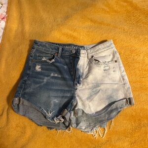 American Eagle Outfitters Blue and Gray Jean Shorts